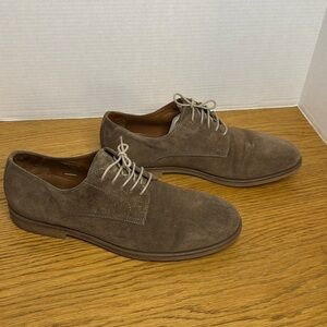 AQUATALIA Men's Silvio Weatherproof Suede Oxford Loafers Dark Taupe Size 12‎